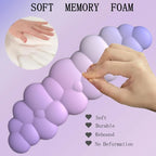 Wrist Rest Set Memory Foam PU Leather & Non-Slip Base