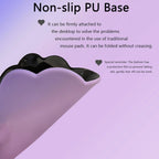 Wrist Rest Set Memory Foam PU Leather & Non-Slip Base