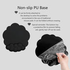 Wrist Rest Set Memory Foam PU Leather & Non-Slip Base