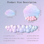Wrist Rest Set Memory Foam PU Leather & Non-Slip Base