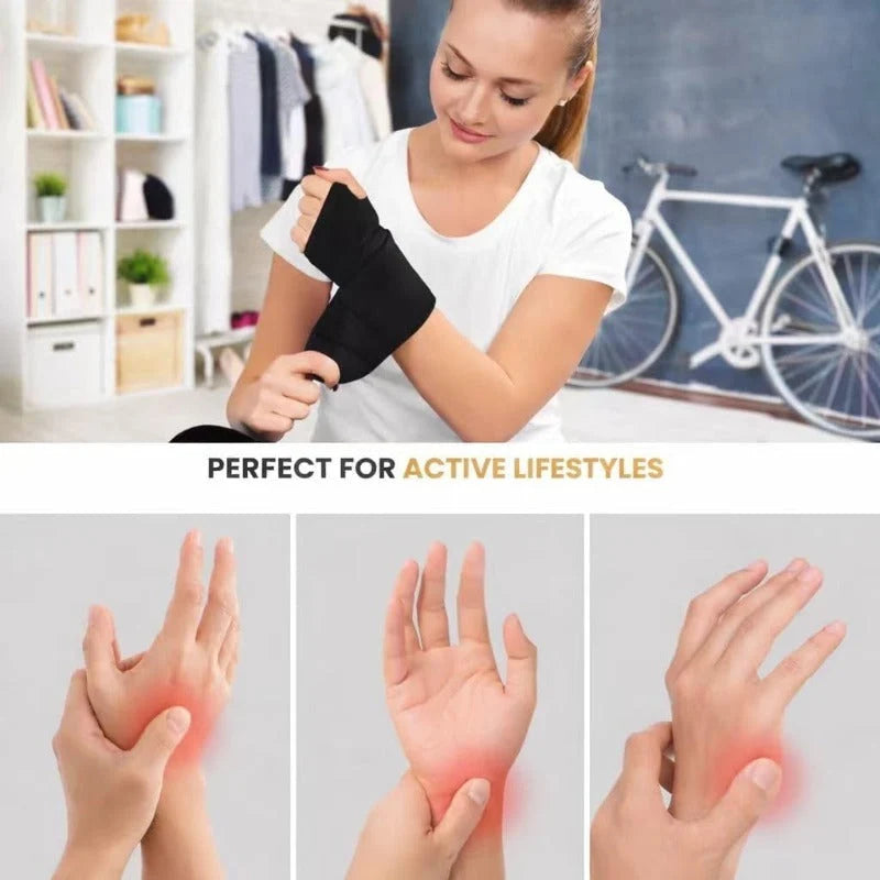 Wrist Wrap Heated & Vibrating Cordless Rechargeable