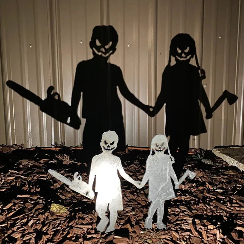 Yard Stake Metal Shadow-Casting Life-Size