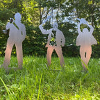 Yard Stake Metal Shadow-Casting Life-Size