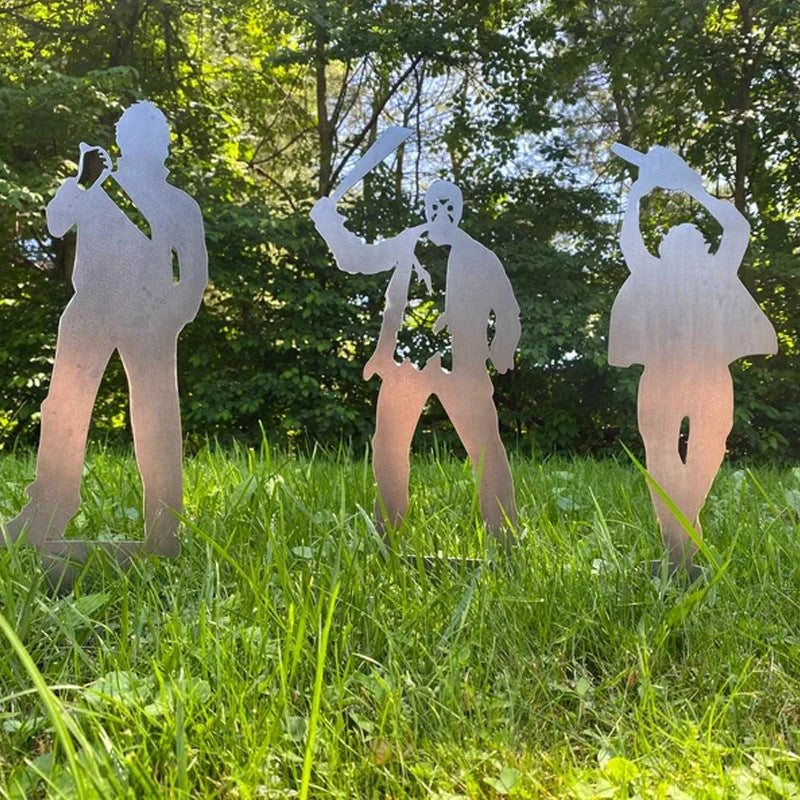 Yard Stake Metal Shadow-Casting Life-Size