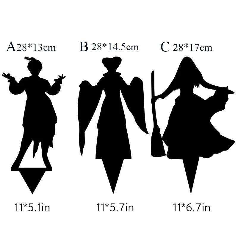 Yard Stake Metal Shadow-Casting Life-Size