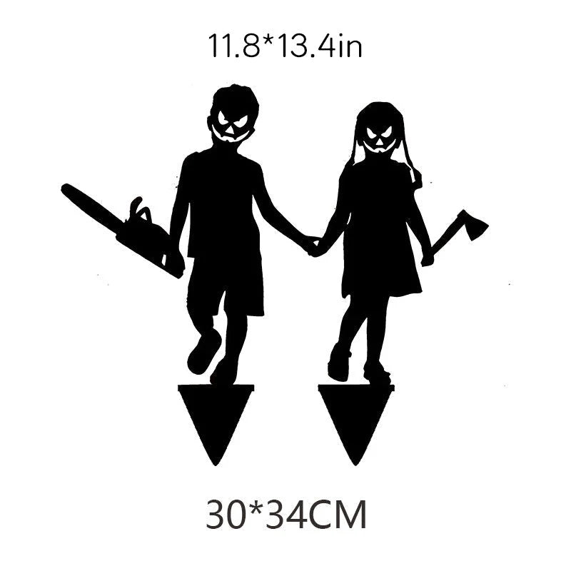 Yard Stake Metal Shadow-Casting Life-Size