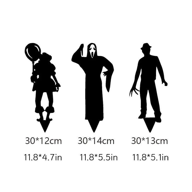 Yard Stake Metal Shadow-Casting Life-Size
