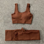 Yoga Set Seamless Bra & High-Waist Leggings