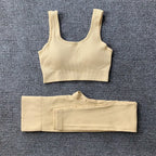 Yoga Set Seamless Bra & High-Waist Leggings