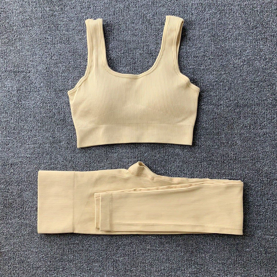 Yoga Set Seamless Bra & High-Waist Leggings