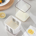 Yogurt Strainer Rust-Resistant Steel Mesh 1.1L Fridge-Safe