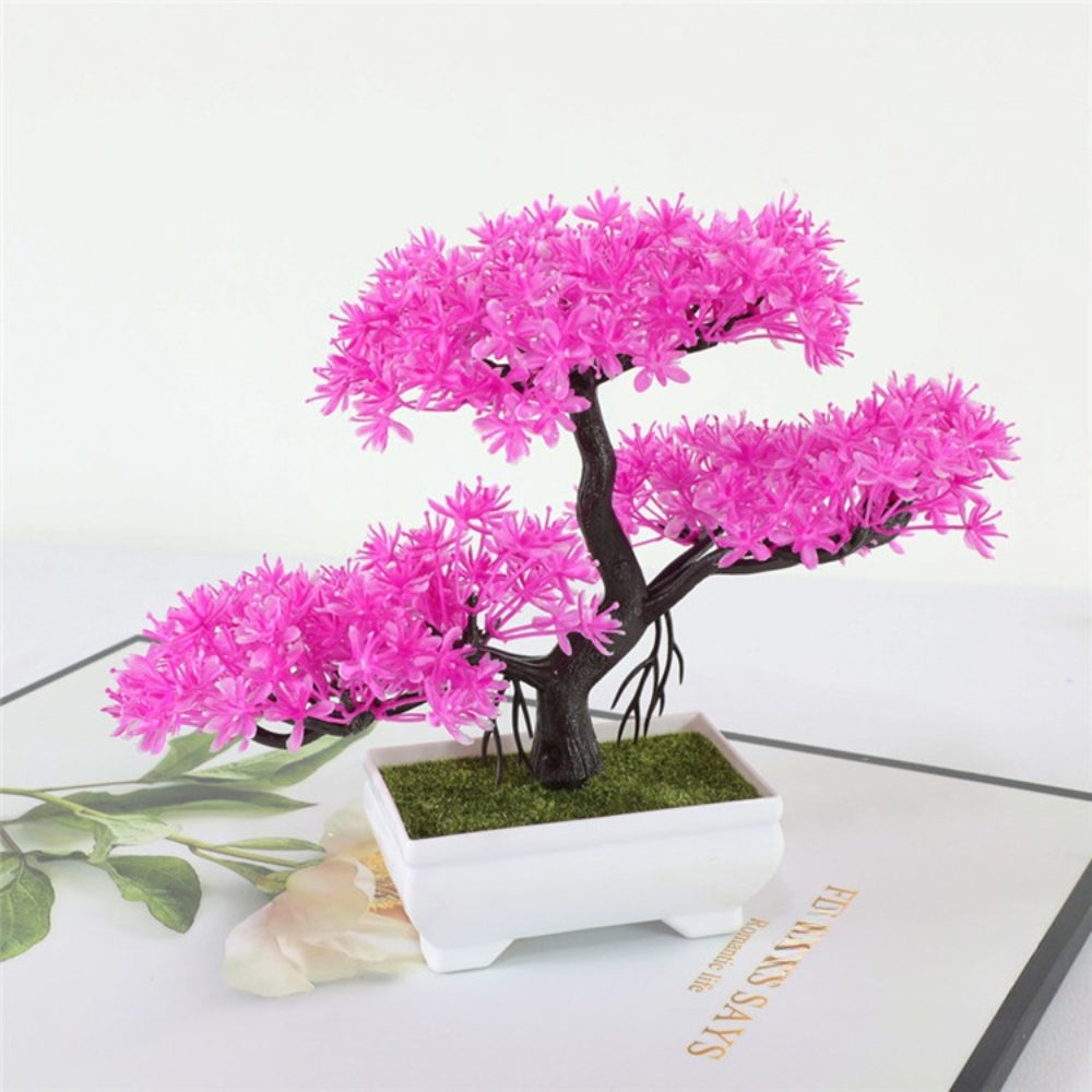 Zero-Maintenance Realistic Mini Bonsai Tree (Desk Decor)