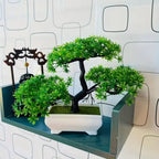 Zero-Maintenance Realistic Mini Bonsai Tree (Desk Decor)