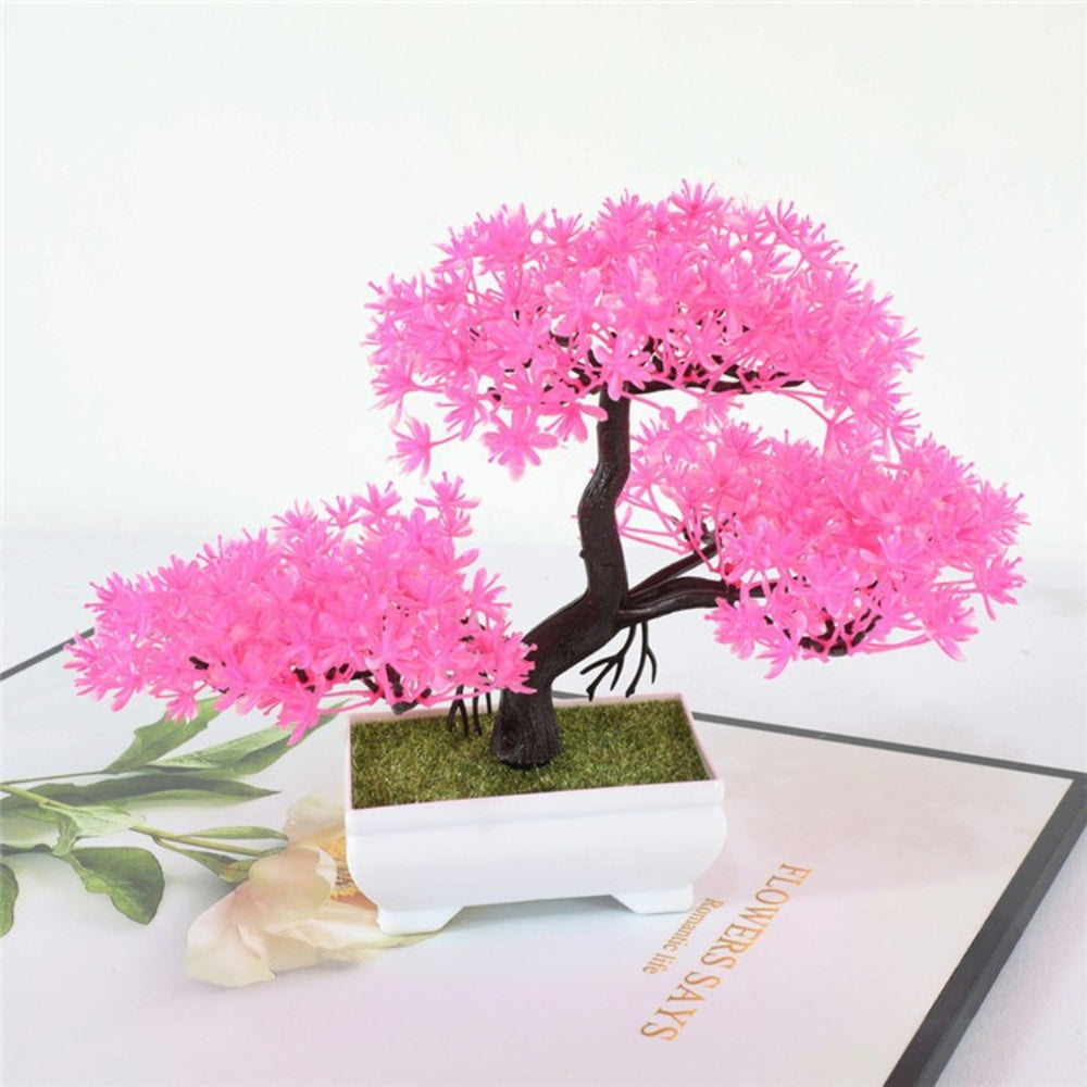 Zero-Maintenance Realistic Mini Bonsai Tree (Desk Decor)