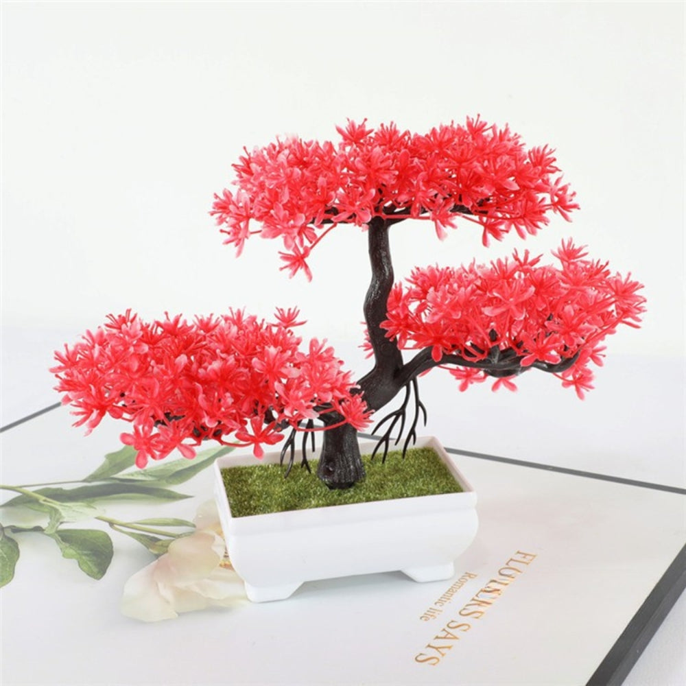Zero-Maintenance Realistic Mini Bonsai Tree (Desk Decor)