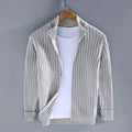 Zip Cardigan Slim Tailored Full-Length Zipper