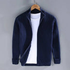 Zip Cardigan Slim Tailored Full-Length Zipper