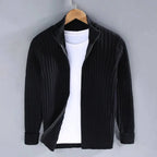 Zip Cardigan Slim Tailored Full-Length Zipper