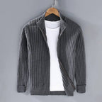 Zip Cardigan Slim Tailored Full-Length Zipper