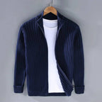 Zip Cardigan Slim Tailored Full-Length Zipper