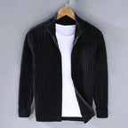 Zip Cardigan Slim Tailored Full-Length Zipper