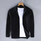 Zip Cardigan Slim Tailored Full-Length Zipper