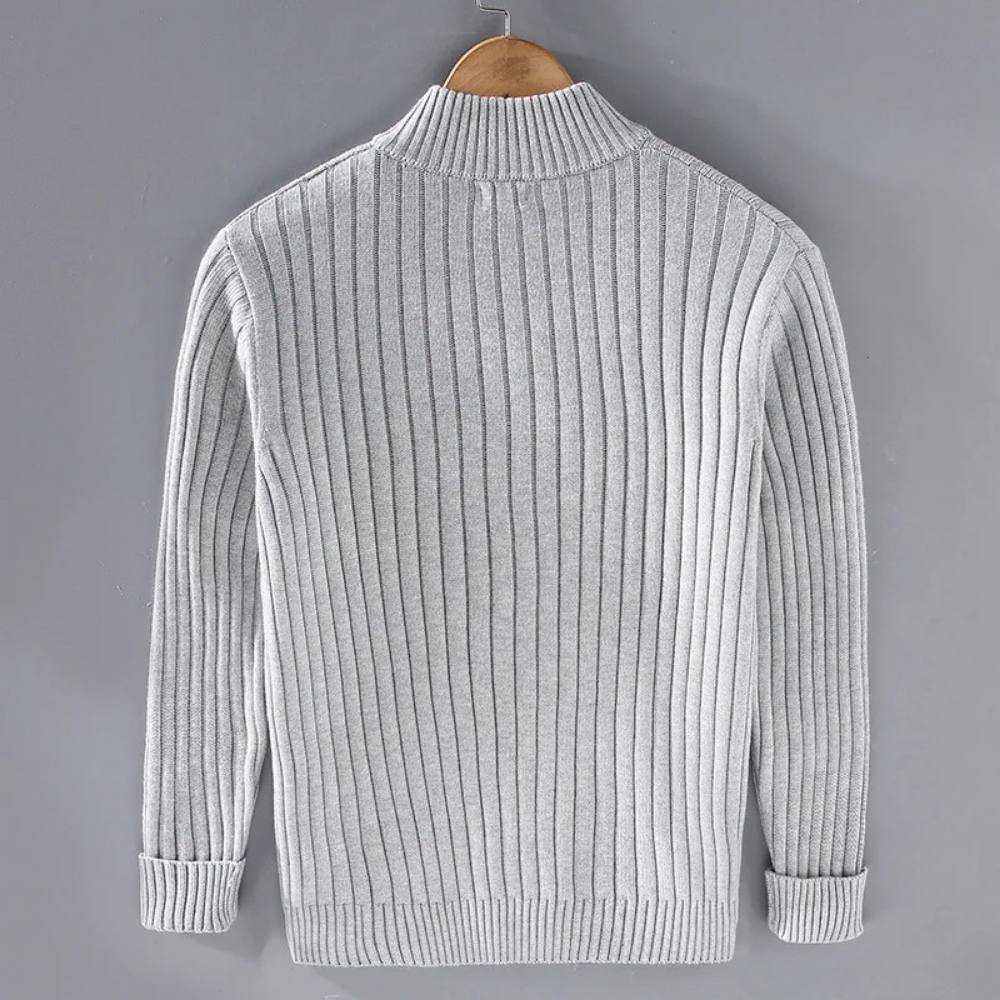 Zip Cardigan Slim Tailored Full-Length Zipper