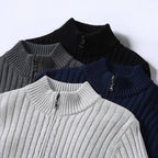 Zip Cardigan Slim Tailored Full-Length Zipper