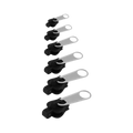 Zipper Slider Set Clip-On Aluminum 6-Piece