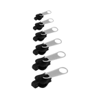 Zipper Slider Set Clip-On Aluminum 6-Piece