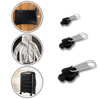 Zipper Slider Set Clip-On Aluminum 6-Piece