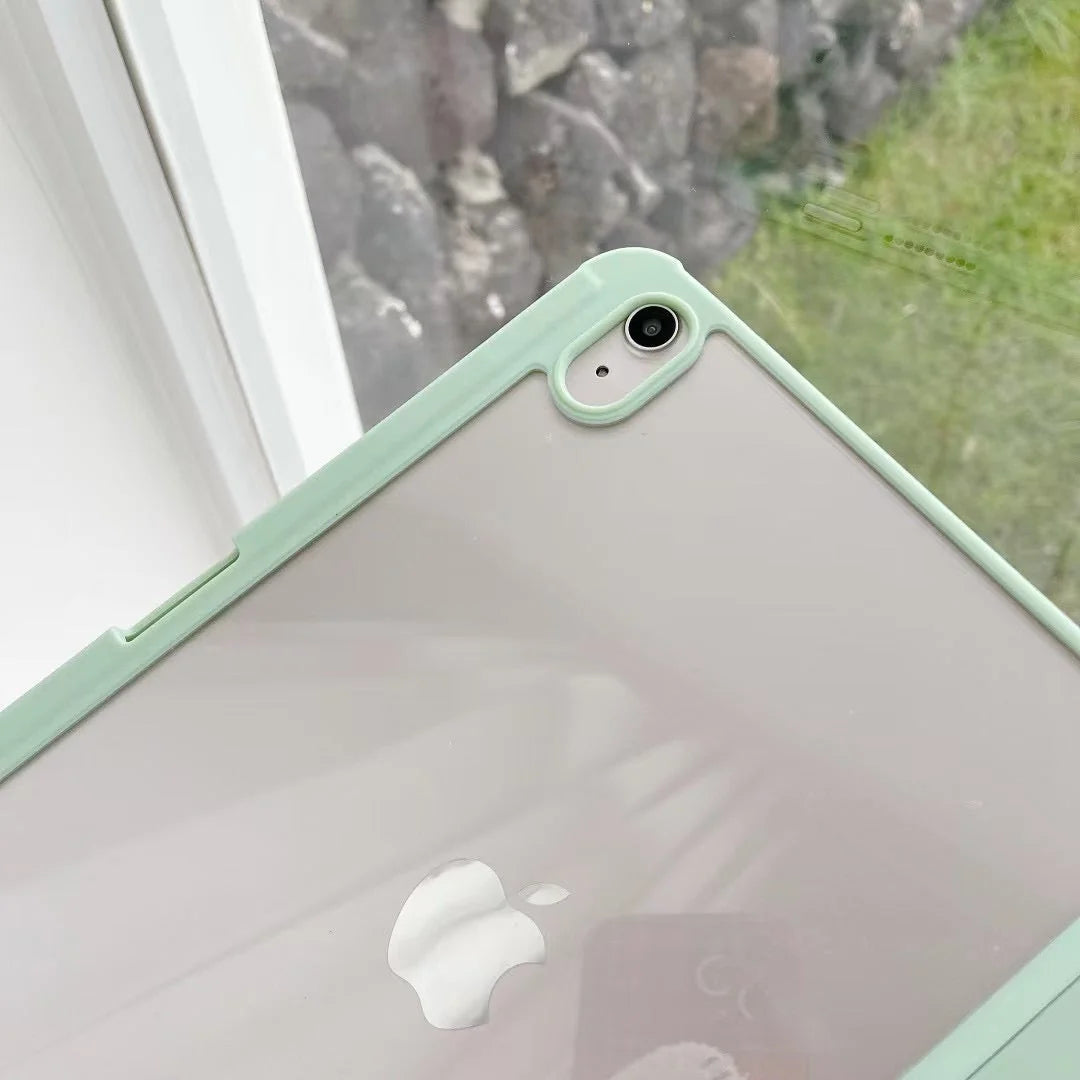 iPad Case Shock-Absorbing Silicone Foldable Origami Stand