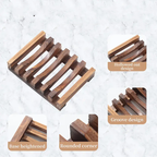 Elegant Natural Wood Soap Holder