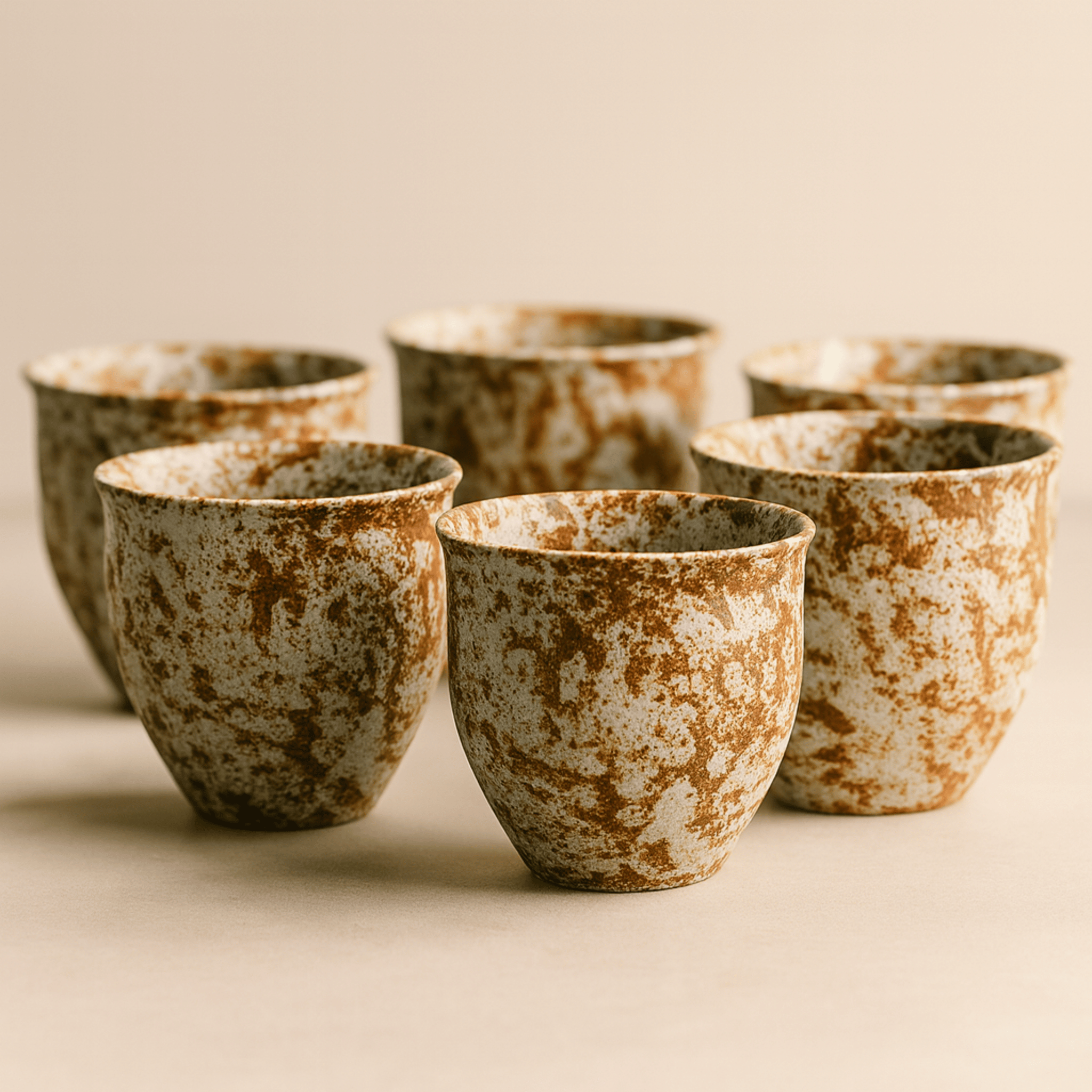 Artisan Gold-Trimmed Ceramic Mugs for Everyday Use