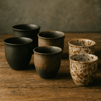 Artisan Gold-Trimmed Ceramic Mugs for Everyday Use
