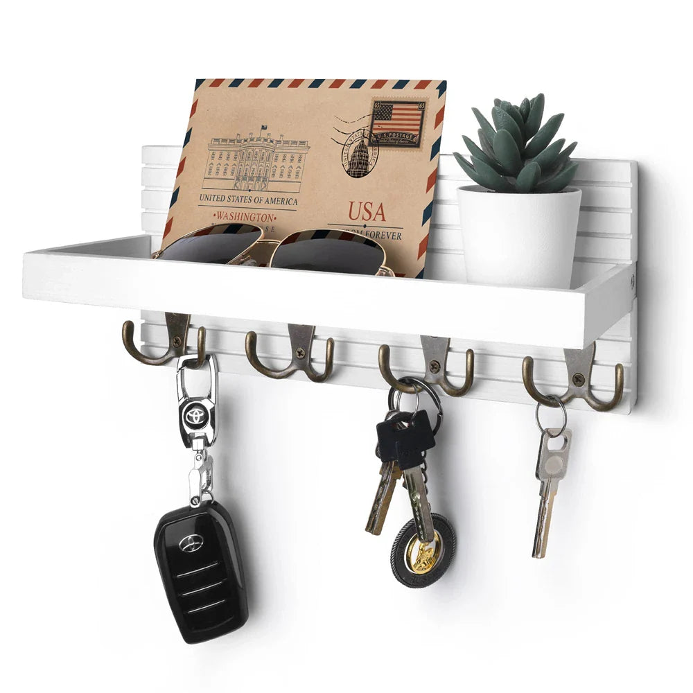 Charming Wooden Key Rack for Your Entryway