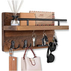 Charming Wall-Mounted Key Organizer with Mail Slot