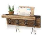 Charming Wall-Mounted Key Organizer with Mail Slot
