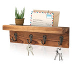 Charming Wall-Mounted Key Organizer with Mail Slot