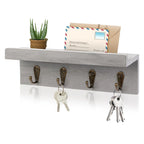 Charming Wall-Mounted Key Organizer with Mail Slot