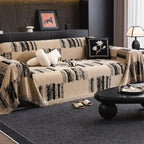 Minimalist Non-Slip Throw Sofa Cover in Brushstroke Pattern