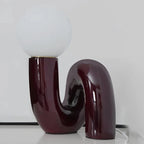 Modern Nordic Style S-Curve Glass Lamp – Warm Soft Light for Any Room