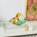 Artisan Glass Seashell Decor