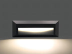 Rectangular Wall-Mounted Outdoor LED Step Lighting Fixture