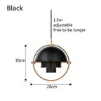 Sculptural Metal Hanging Lamp – Contemporary Nordic Pendant Light