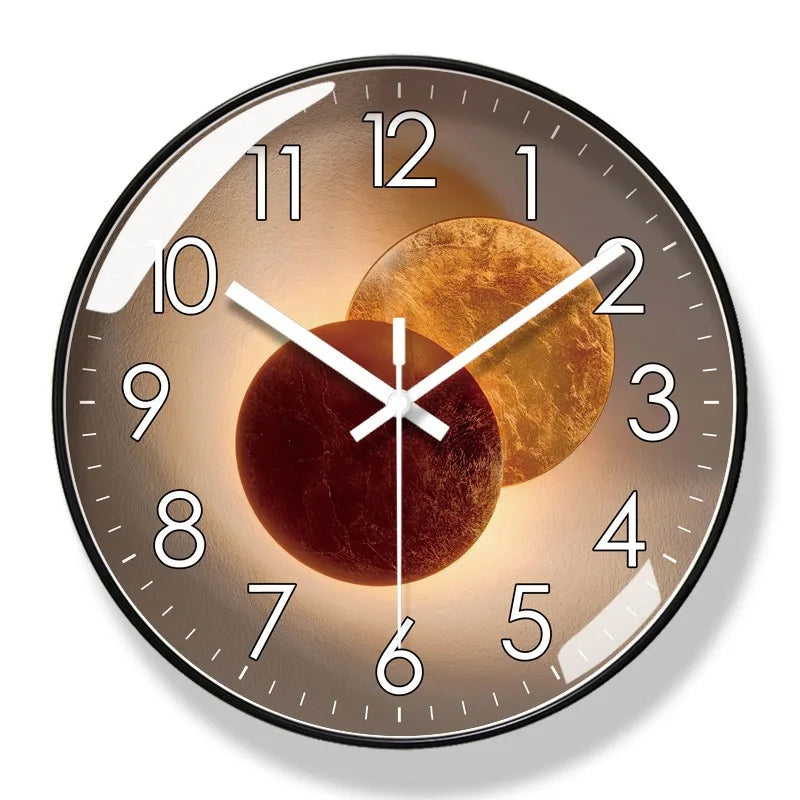 Contemporary Round Wall Clock – Stylish Home Decor Timepiece