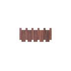 Sleek Wall-Mounted Wooden Coat Organizer