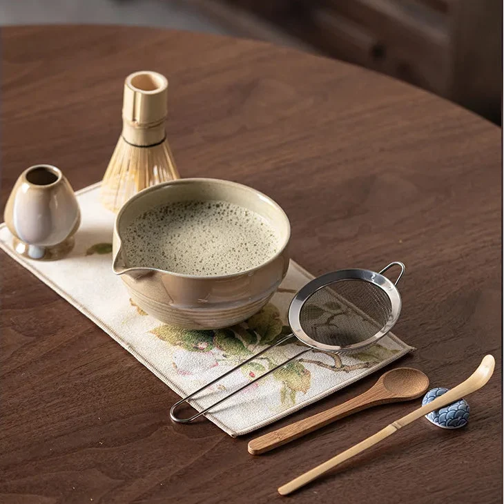 ZenTea 4-Piece Matcha Set with Bamboo Whisk & Gift Box