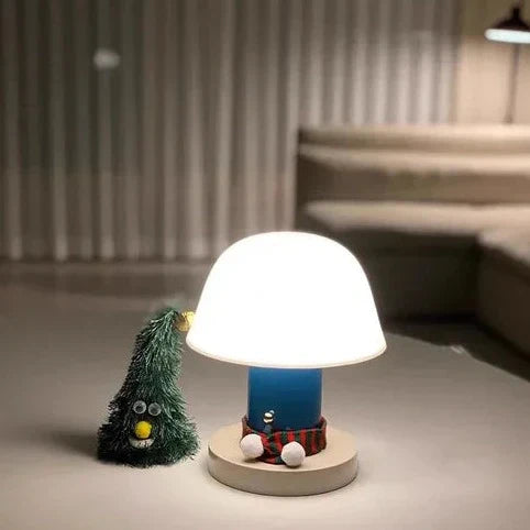 Contemporary LED Desk Lamp with Rechargeable Mushroom Design