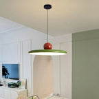 LED Cream-Style Ceiling Light – Nordic Flying Saucer Pendant